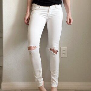 Vintage Citizens of Humanity Avedon White Distressed Skinny Jeans – Size 25